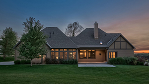 Rear of home